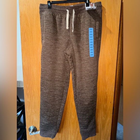 Sherpa Brown Sweatpants - Picture 1 of 3